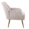NicBex Accent Chair Modern Living Room Chair Lounge Chair with Gold Legs and Adjustable Legs for Bedroom - 3 of 4