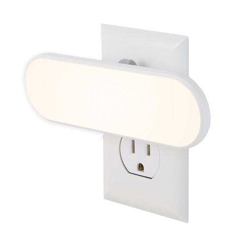 GE UltraBrite Motion-Activated LED Night Light, Plug In, White, 12201