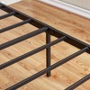 VECELO Platform Bed Frame With Rustic Vintage Wood Headboard and Footboard, Sturdy Metal Slats, No Box Spring Required - 3 of 4