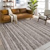Washable Modern Plaid Rug – Foldable Thin Non-Slip Non-Shedding Easy-Care Carpet for Living Room Bedroom Kitchen Dining Room. - 2 of 4