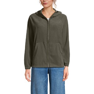 Lands' End Women's Anyweather RainDefense Fleece Full Zip Jacket - 1 of 4