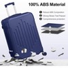 Karl Home 3 Piece Set ABS Trolley Cases Striped Pattern Blue - 3 of 4