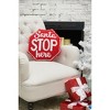C&F Home Santa Stop Here Hooked Throw Pillow - 4 of 4
