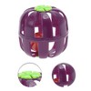 Unique Bargains Pumpkins Shape Cat Teaser Toys Purple 1 Pc - 3 of 3
