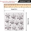 JDICTION 2-Piece 3D Snowflake Silicone Mold Set for Fondant, Polymer Clay, Resin Crafting, Cupcake and Cake Decoration (Gray) - 2 of 4