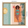 Amanti Art Beach Babes III by Janelle Penner Canvas Wall Art Print Framed 16 x 16-in. - 4 of 4