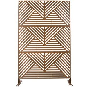 CAVINAS Matrix Metal Decorative Patio Screens, Outdoor & Indoor, Freestanding Decorative Privacy Screen for Deck Balcony Patio - 1 of 4