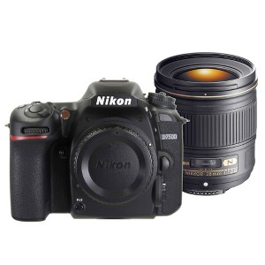 Nikon D7500 DX-format Digital SLR Camera with Nikon AF-S NIKKOR 28mm f/1.8G Lens Black - 1 of 4