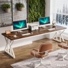 Gulches 78.7" Executive Two Person Computer Desk, Large Home Office Double Workstation? - 2 of 4