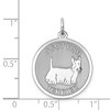 Black Bow Jewelry Sterling Silver Laser Etched Scottish Terrier Dog Pendant, 19mm - 4 of 4
