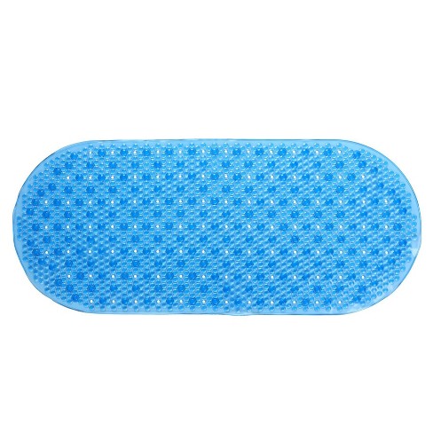 35x15 Bubble Bath Mat Blue - SlipX Solutions
