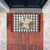 Stupell Industries Gingham & Floral Star Shape Printed Outdoor Door Mat, design by Nicole Tamarin, 18"x30" - 3 of 4