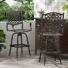 Avon Set of 2 Cast Aluminum Patio Barstool - Copper - Christopher Knight Home - image 2 of 4