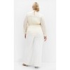 Women's Plus Size Cross Lane Shirt - cream | CITY CHIC - 3 of 4