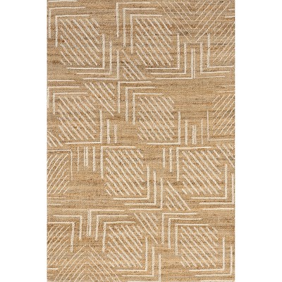 Nuloom Gardenia Geometric Jute Blend Indoor Area Rug
