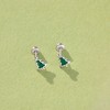 Girls' Evergreen Christmas Tree Screw Back Sterling Silver Earrings - In Season Jewelry - 4 of 4