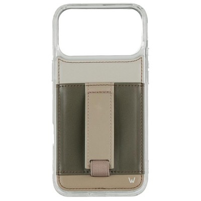 Walli Cases Sierra Beige Phone Case with Wallet and Finger Strap