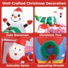 Tangkula 6 FT Christmas Inflatable Santa Claus Driving Car with Xmas Tree & Snowman Christmas Decorations with Santa Claus & Wreath Stakes & Ropes - 2 of 4