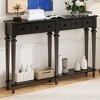 Bella Depot Retro 59.8" Console Table with 3 Drawers and Open Shelf - 3 of 4