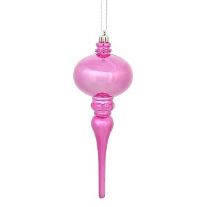 Vickerman 8" x 2.75" Shiny Finial Ornament - 1 of 2