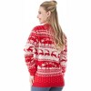 Joyfy Christmas Sweater, Red Family Matching Christmas Ugly Sweater, Cute Long Sleeve Knit Pullover - 2 of 4