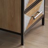 Slim Storage Cabinet with 5 Drawers – Handmade Living Room Organizer with Metal Legs, for Bedroom & Pantry - 4 of 4