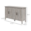 XIYUYEU Buffet Cabinet Coffee Bar Cabinet Kitchen Storage Cabinet with Drawers,Large Tabletop for Dining Room - 4 of 4