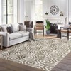 Washable Modern Geometric Rug Non Slip Low Pile Rug Throw Floor Cover Foldable Indoor Carpet for Living Room Bedroom - 2 of 4