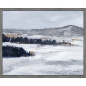 Amanti Art 28"x23" Cold Beauty by Pamela Munger Framed Canvas Wall Art Print - 1 of 4