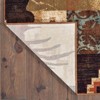 Weston Rustic Patchwork Area Rug Brown/Rust - Captiv8e Designs - image 3 of 3