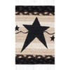 Earth Rugs Rustic Primitive Stars Black Oval Stair Tread – Lodge & Farmhouse Decor 27"x8.25" - 3 of 3