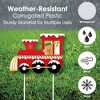 Big Dot of Happiness Christmas Train - Outdoor Lawn Sign Decorations with Stakes - Holiday Party Yard Display - 3 Pieces - 3 of 4