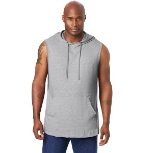 KingSize Lightweight Muscle Hoodie Tee - 1 of 4