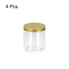 Unique Bargains Aluminum Lid Food Storage Containers Clear Plastic Jars 4 Pcs - 3 of 4