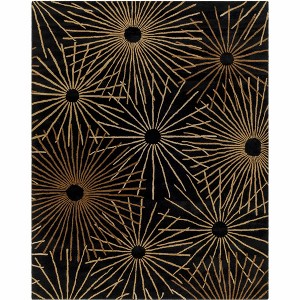 Hauteloom Clover Black Modern Wool Rug - 1 of 4