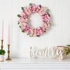 Nearly Natural 16” Hydrangea Artificial Wreath - 3 of 4