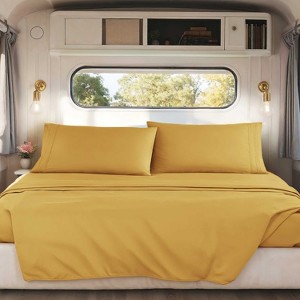Nestl RV Queen Sheets, Super Soft 4PC Microfiber Sheet Set for Camper, Short Queen Sheets - 1 of 4