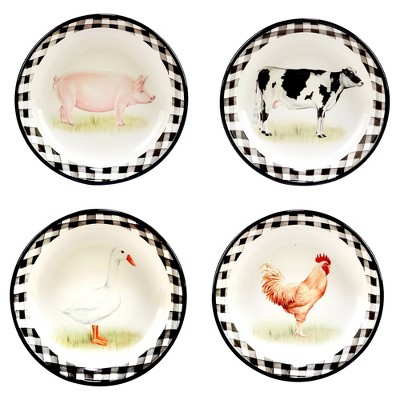 Set of 4 On the Farm Soup Bowls - Certified International