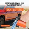 VEVOR Fuel Transfer Pump, 12V DC 5 GPM 1/10 HP, Portable Electric Diesel Transfer Pump with Auto Shut-Off Fuel Nozzle, Orange - 3 of 4