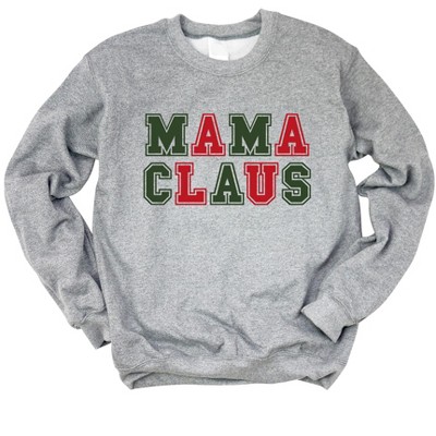 Simply Sage Market Women's Graphic Sweatshirt Mama Claus Colorful