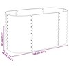 vidaXL Garden Raised Bed, Garden Planter for Flowers and, Galvanized Steel - 3 of 4