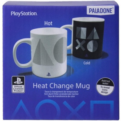 White Ceramic Heat Change PlayStation Mug