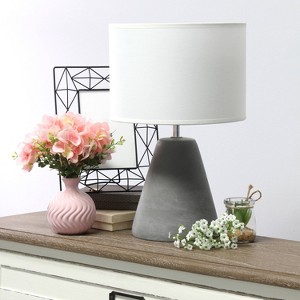 Pinnacle Concrete Table Lamp with Shade - Simple Designs - 1 of 4