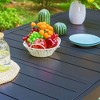 7pc Patio Dining Set: Swivel Rattan Chairs, Expandable Table - Captiva Designs - 4 of 4