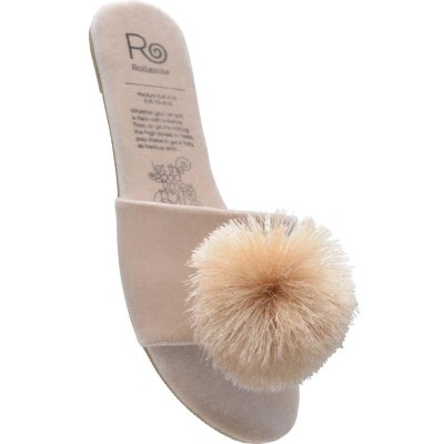 Women's Pom Pom Slippers - Rollasole