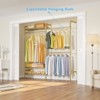 Timate F2 Industrial Pipe Clothes Rack Wall Mounted Clothing Rack, Expandable Garment Rack Heavy Duty Wardrobe Closet, Industrial Closet Kit - 2 of 4