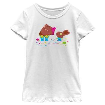 Girl's Toy Story Aliens Chocolate Easter Bunny T-Shirt