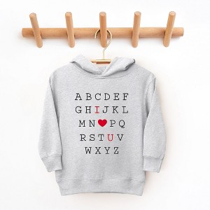 The Juniper Shop Alphabet I Love You Toddler Graphic Hoodie - 1 of 3