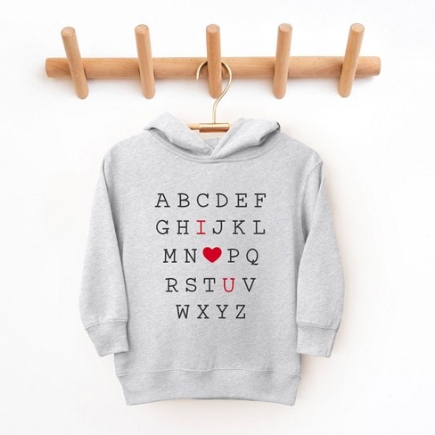 The Juniper Shop Alphabet I Love You Toddler Graphic Hoodie - image 1 of 3