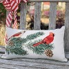 RightSide Designs Cardinals & Pines on Beige Indoor/Outdoor Throw Pillow - 4 of 4